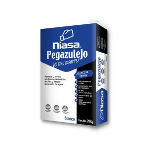 Pegazulejo Niasa, el adhesivo por excelencia para colocar acabados en pisos y muros.